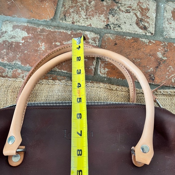 Love 41 Women's Dark Brown Leather Satchel - Picture 4 of 11